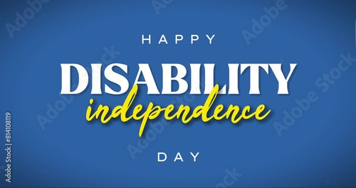 Disability Independence Day Holiday Concept Video