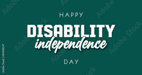 Disability Independence Day Holiday Concept Video