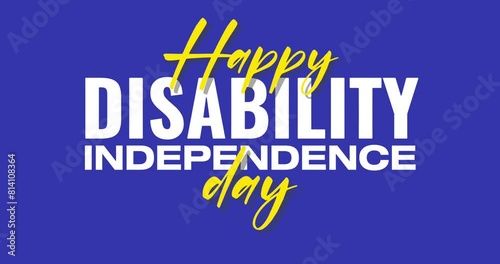 Disability Independence Day Holiday Concept Video