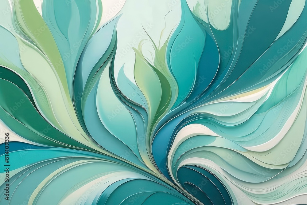 Abstract floral background using fluid, flowing lines and shapes. Soft transition between colors and movement of shapes evokes the natural beauty in an artistic way. Abstract floral background using fluid, flowing lines and shapes. Soft transition between colors and movement of shapes evokes the natural beauty in an artistic way.