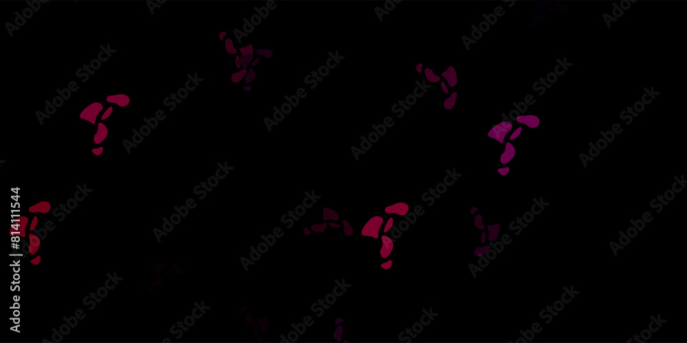 Dark purple vector pattern with abstract shapes. Dark purple vector pattern with abstract shapes.