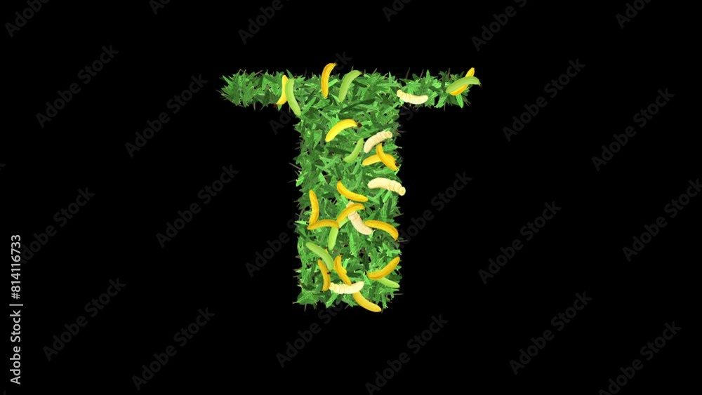 Botanical Alphabet Typography: Letter 'T' in Banana with leaves and Branches, This video offers a captivating blend of typography and nature. Botanical Alphabet Typography: Letter 'T' in Banana with leaves and Branches, This video offers a captivating blend of typography and nature.