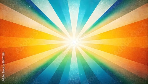 Retro sunburst background illustration