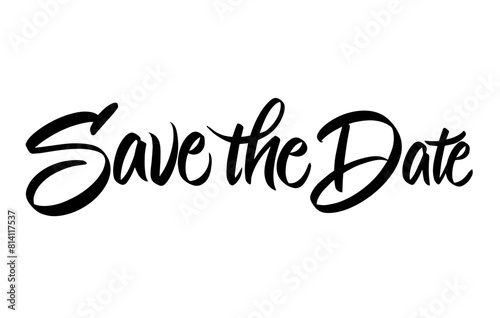 Brushpen Lettering Save the Date