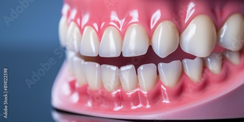dental implantation close-up artificial jaws Generative AI