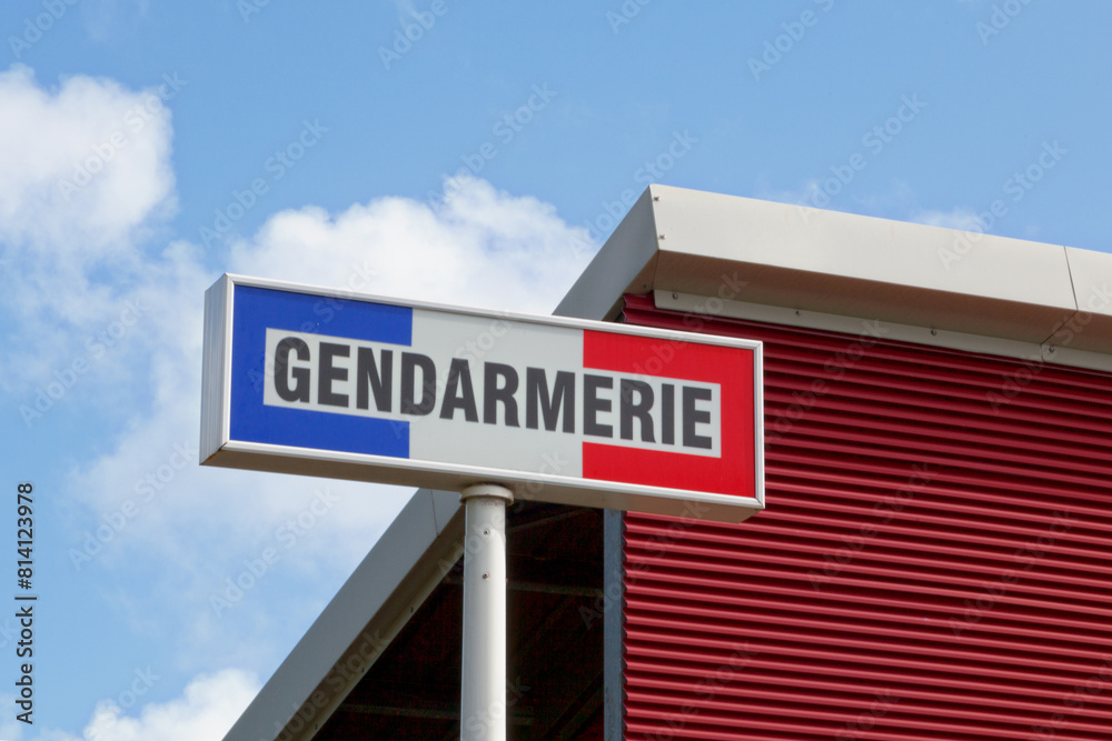 Obraz premium French tricolor gendarmerie sign