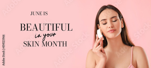 Beautiful young woman with ...