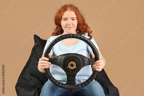 Pretty young woman with ste...