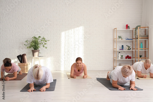 Group of mature women doing...