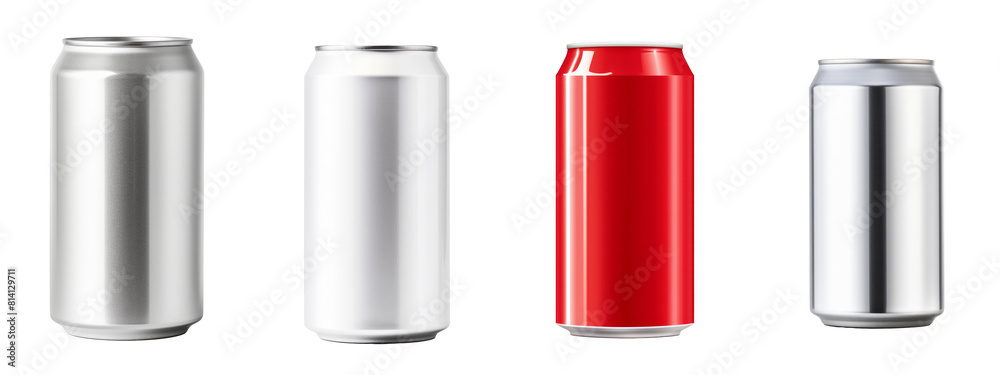 Set of 330 ml Aluminum Soda Cans Presented on a Transparent Background: Ideal for Mockups and Presentation Designs in Various Formats. Set of 330 ml Aluminum Soda Cans Presented on a Transparent Background: Ideal for Mockups and Presentation Designs in Various Formats.