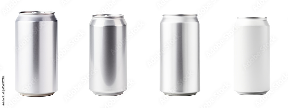 Sleek 330 ml Aluminum Soda Cans Set Displayed on a Transparent Background. Ideal for Product Mockups and Beverage Packaging Presentations. Sleek 330 ml Aluminum Soda Cans Set Displayed on a Transparent Background. Ideal for Product Mockups and Beverage Packaging Presentations.