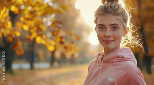 Woman in Pink Hoodie Posing for Picture
