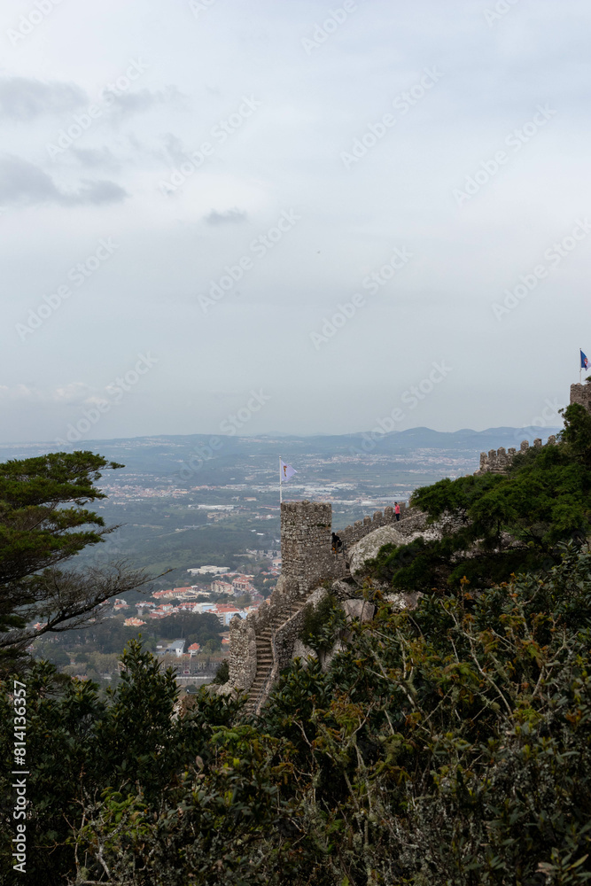 View from the Moorish Castle in Sintra Portugal View from the Moorish Castle in Sintra Portugal