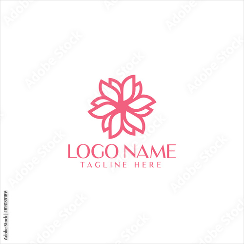Women face, hair salon logo vector
