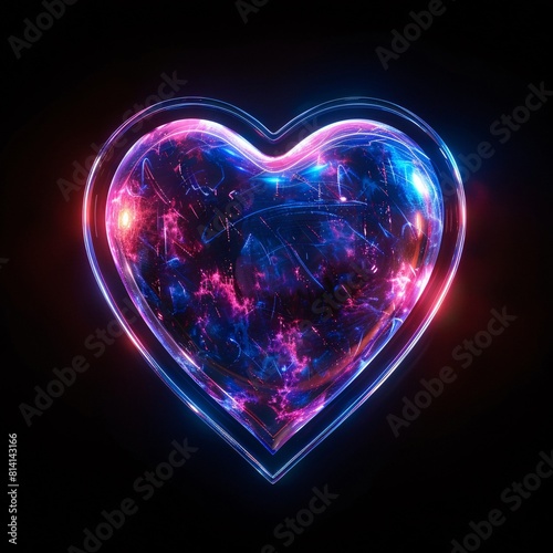 glowing heart 2