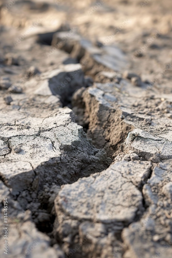 Cracked earth texture showing drought impact and environmental c Cracked earth texture showing drought impact and environmental c