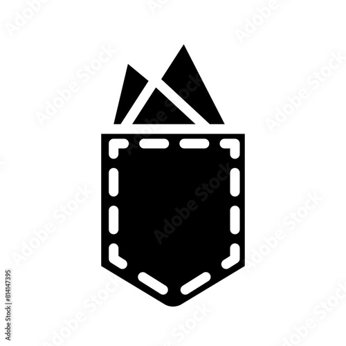 Pocket square Gliph Icon Design