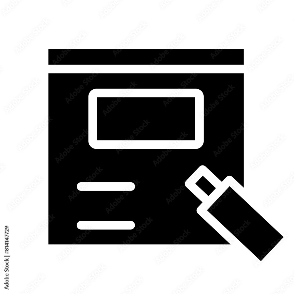 OffPage Optimization Gliph Icon Design OffPage Optimization Gliph Icon Design
