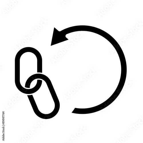 Backlinks Gliph Icon Design