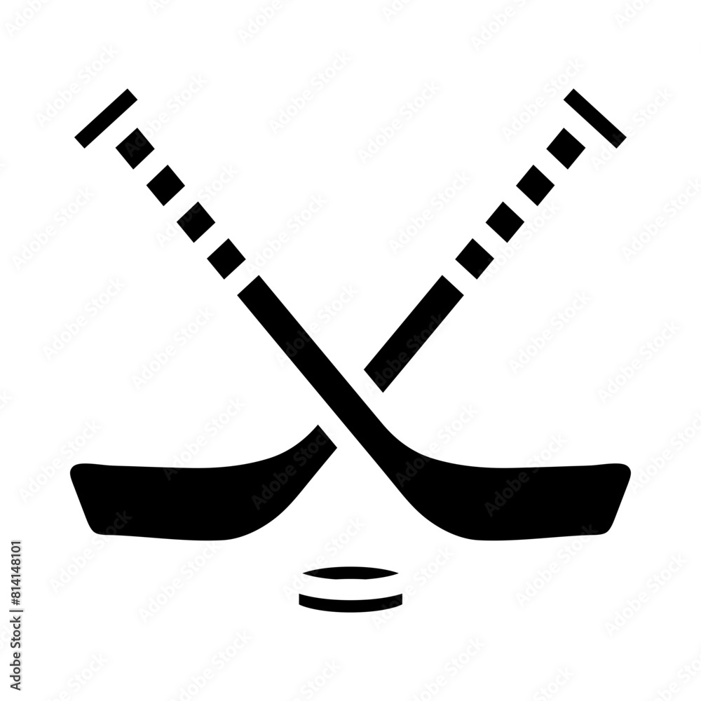 Fotografie icehockey Gliph Icon Design