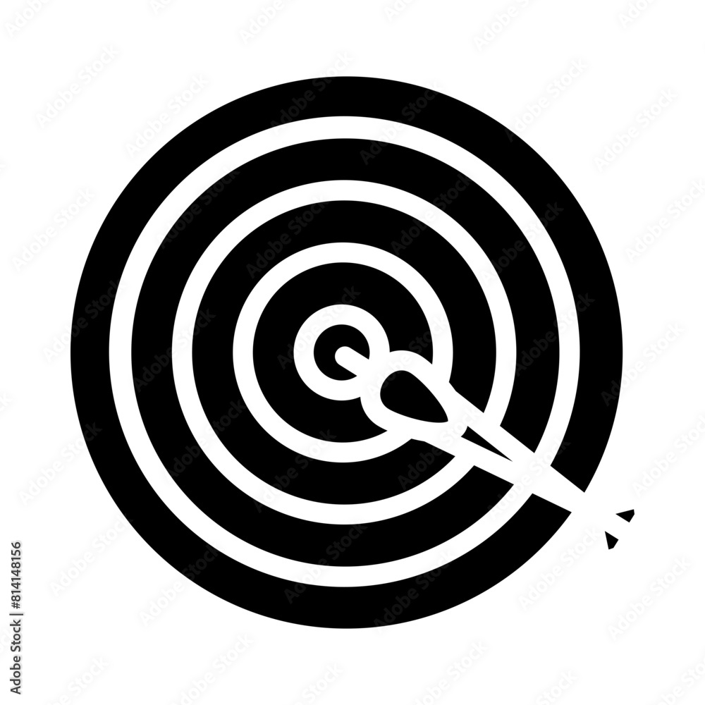 darts Gliph Icon Design darts Gliph Icon Design