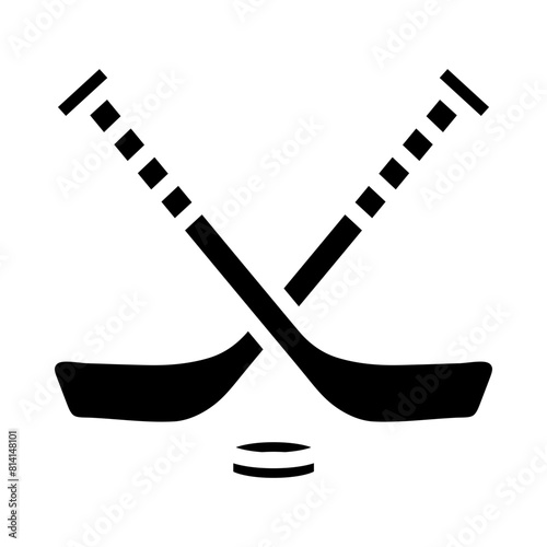 icehockey Gliph Icon Design