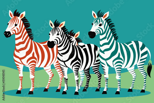 zebra cartoon vector illustration
