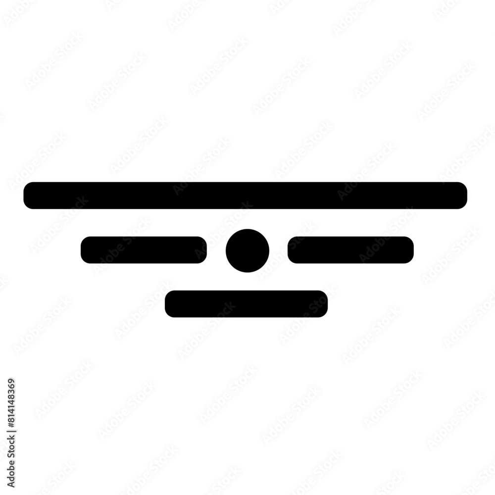 Flying Badge Gliph Icon Design Flying Badge Gliph Icon Design