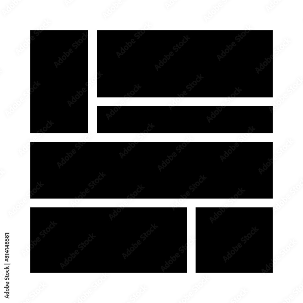 Lay Out Gliph Icon Design Lay Out Gliph Icon Design