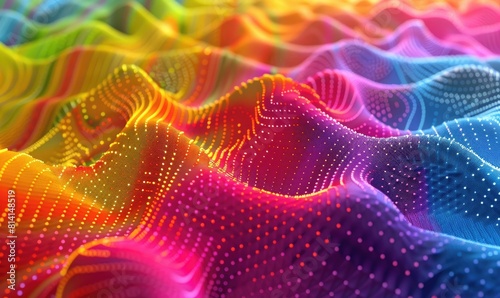 An abstract multicolor spec...