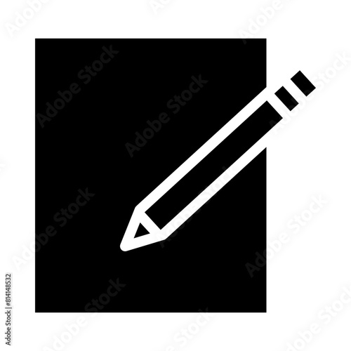 Note Gliph Icon Design