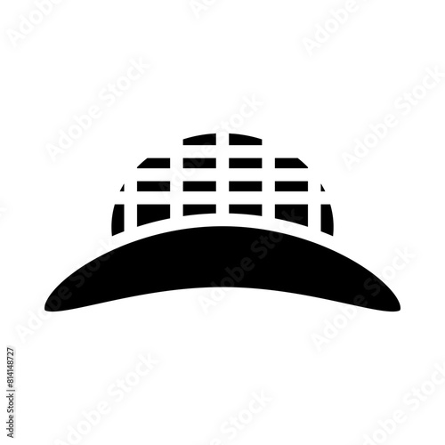 Straw Hat Gliph Icon Design