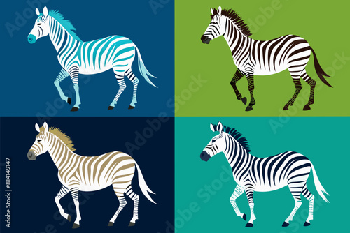 zebra cartoon vector illustration