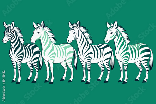 zebra cartoon vector illustration