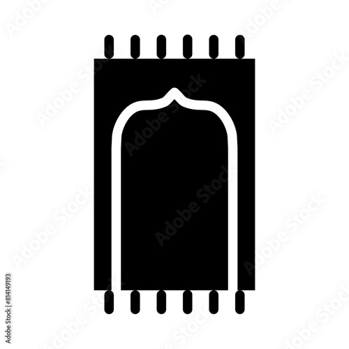 prayer mats Gliph Icon Design photo