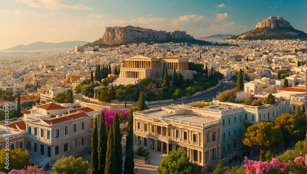 Fototapeta premium Stunning Athens Greece daytime