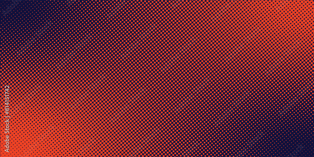 Obraz premium Abstract speed lines style orange color halftone banner design template. Vector illustration
