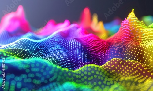 An abstract multicolor spec...