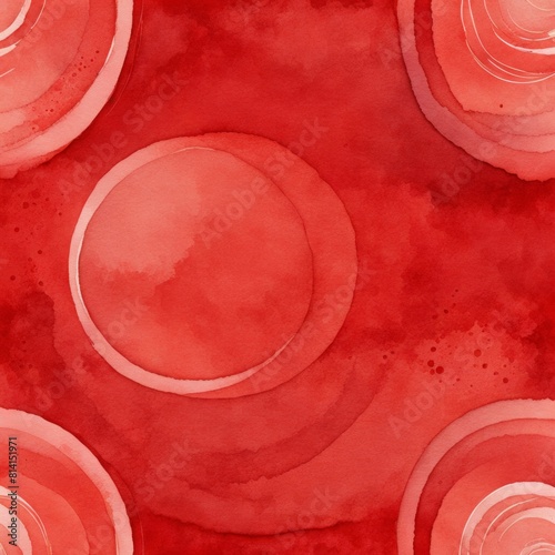Red Abstract Background Watercolor