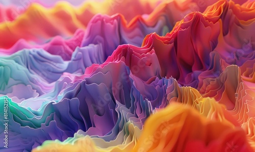 An abstract multicolor spec...