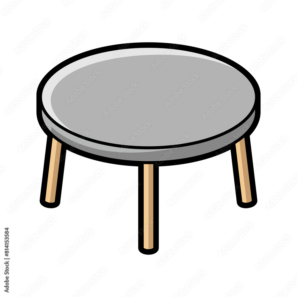 Dining table icon in isometry style. Domestic and office furniture and equipment. Dining table icon in isometry style. Domestic and office furniture and equipment.