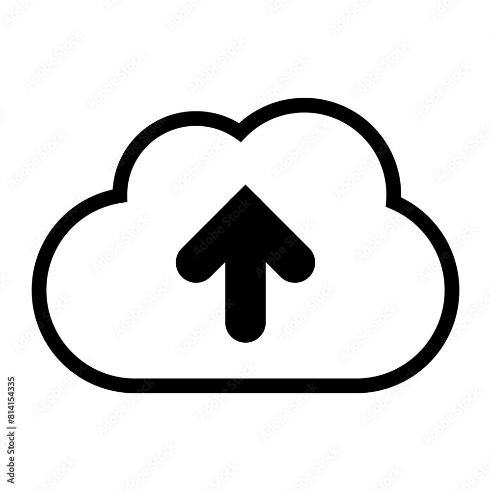 Upload cloud icon. Download data file symbol vector illustration design Upload cloud icon. Download data file symbol vector illustration design