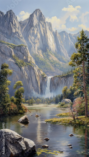 Yosemite National Park USA Photorealistic In this _003