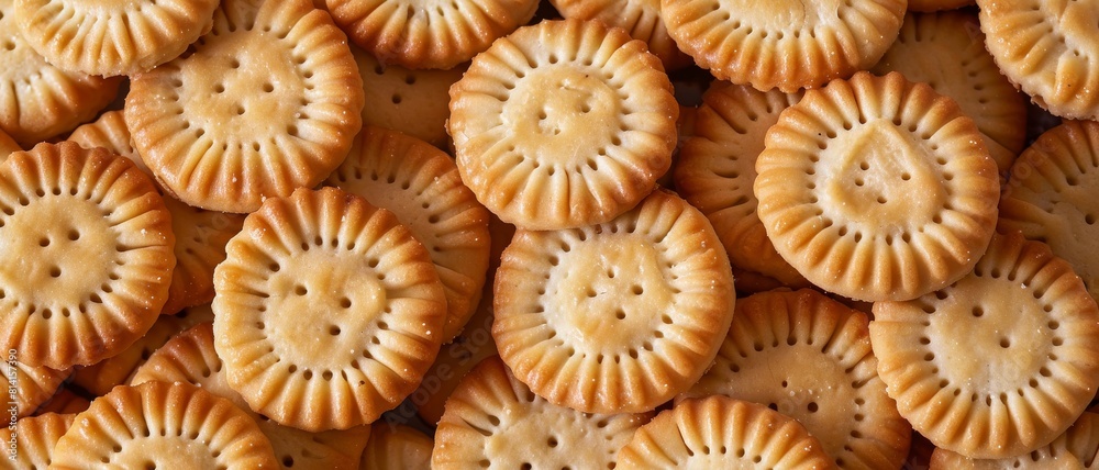 Background full of Biscuit. Product photography. Cracker background. Background full of Biscuit. Product photography. Cracker background.