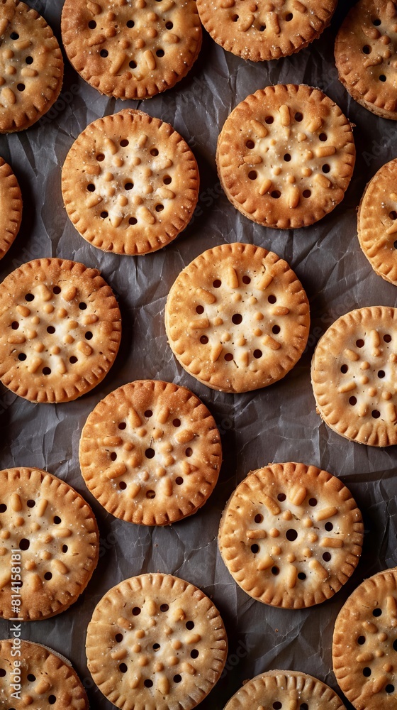 Background full of Biscuit. Product photography. Cracker background. Background full of Biscuit. Product photography. Cracker background.
