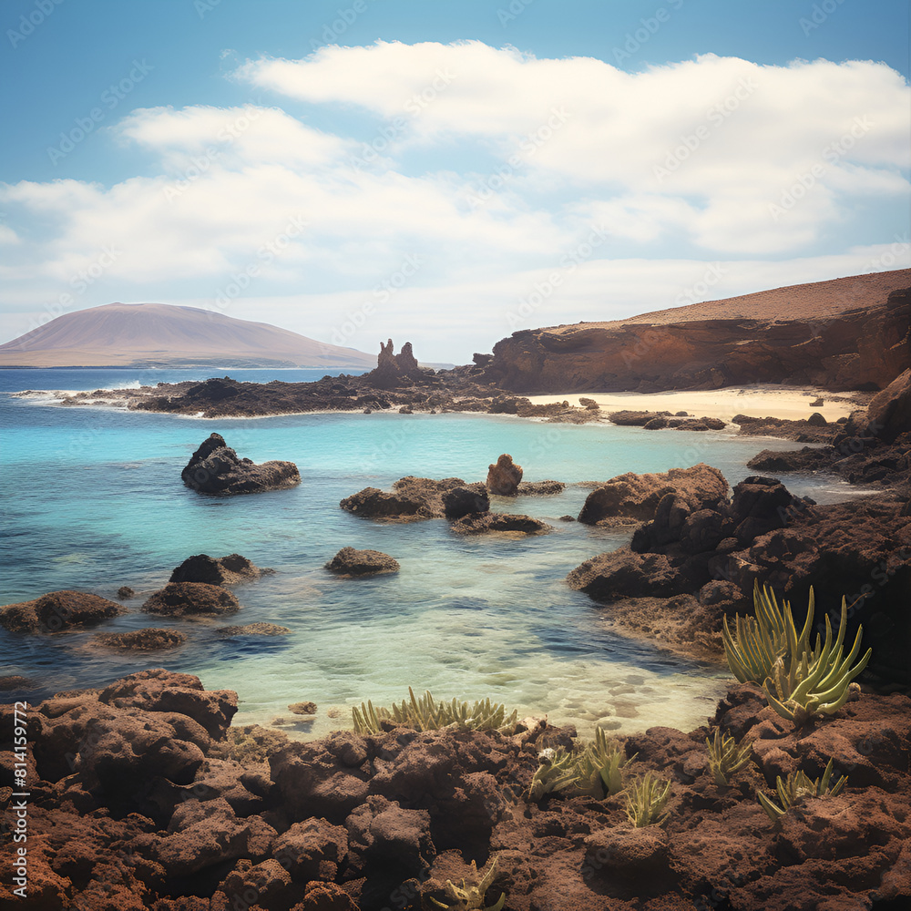 Obraz premium beach at sunset