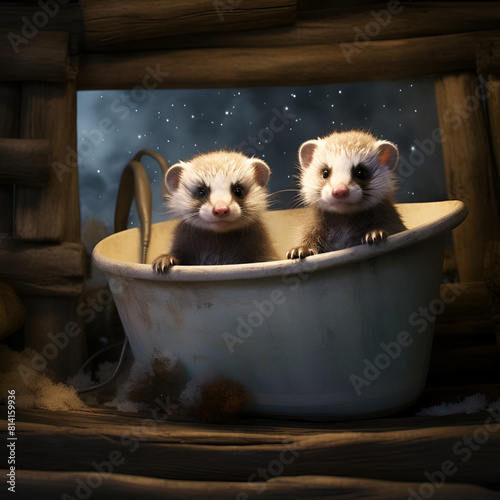 possums bath