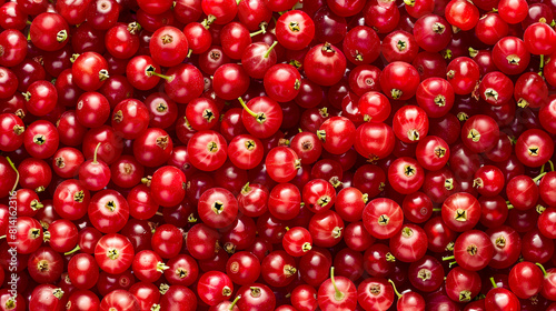freshly picked ripe redcurrant berries (Ribes rubrum) - fresh organic produce concept photo