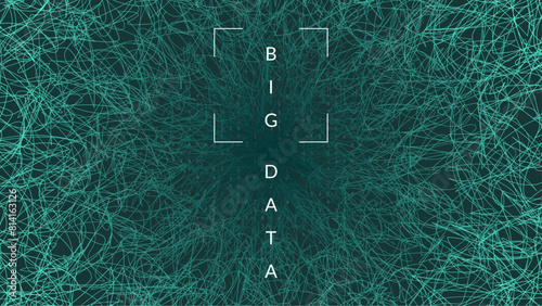 Digital Background. Science research: learning innovation. Automation flow on the backdrop of education. Visualization of particles with financial value. Tech Background.