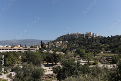 view of the acropolis in athens